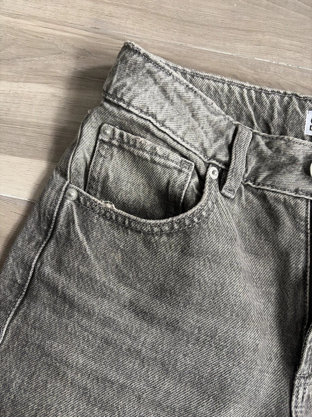Garage Denim Grey Jeans Size 0/24 - photo 3