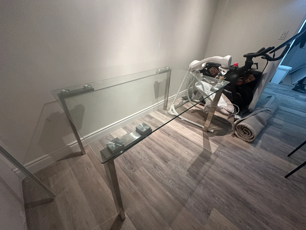 Glass and Chrome Dining Table - photo 2