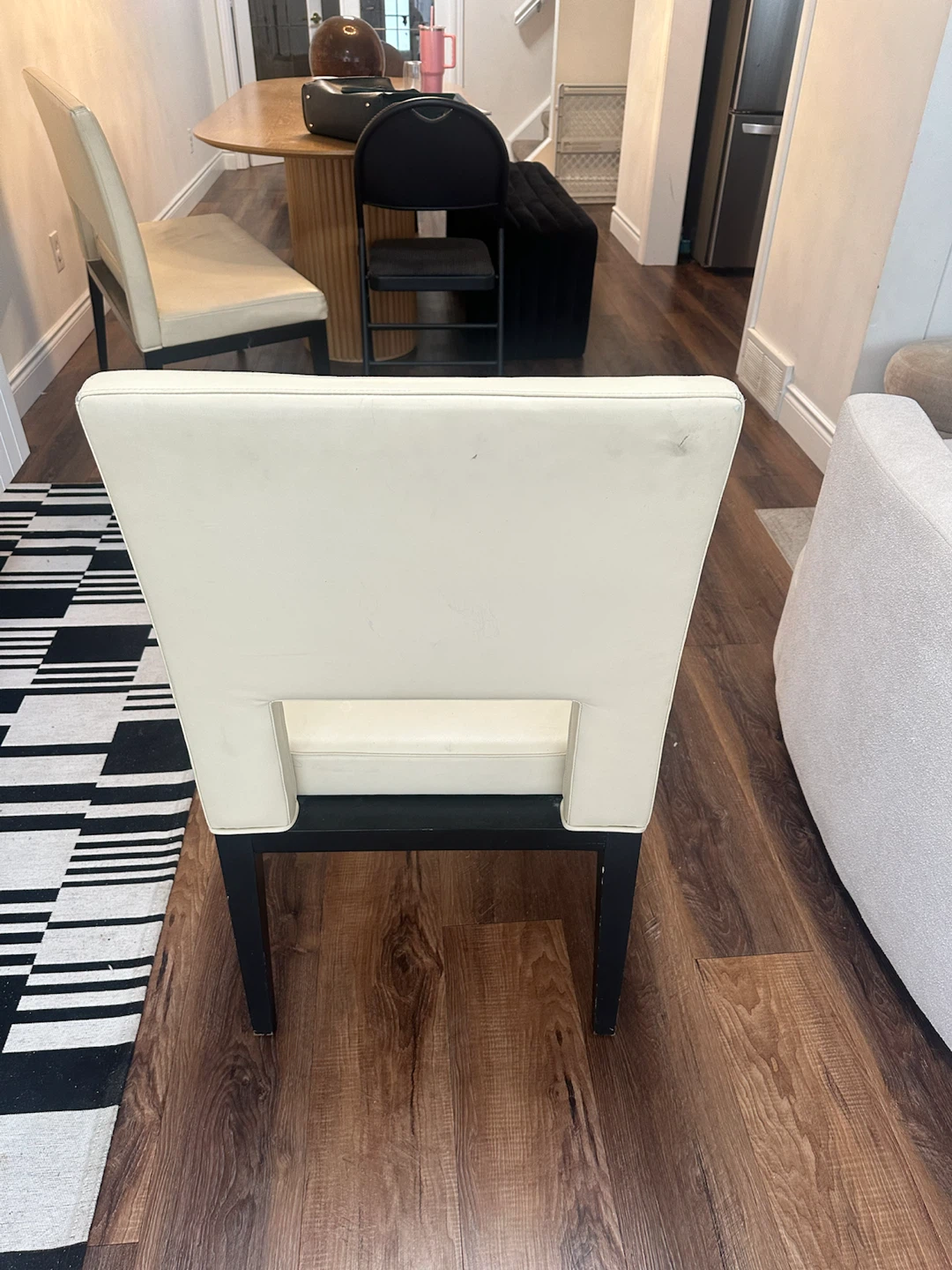 Cream Upholstered Dining Chair - photo 3
