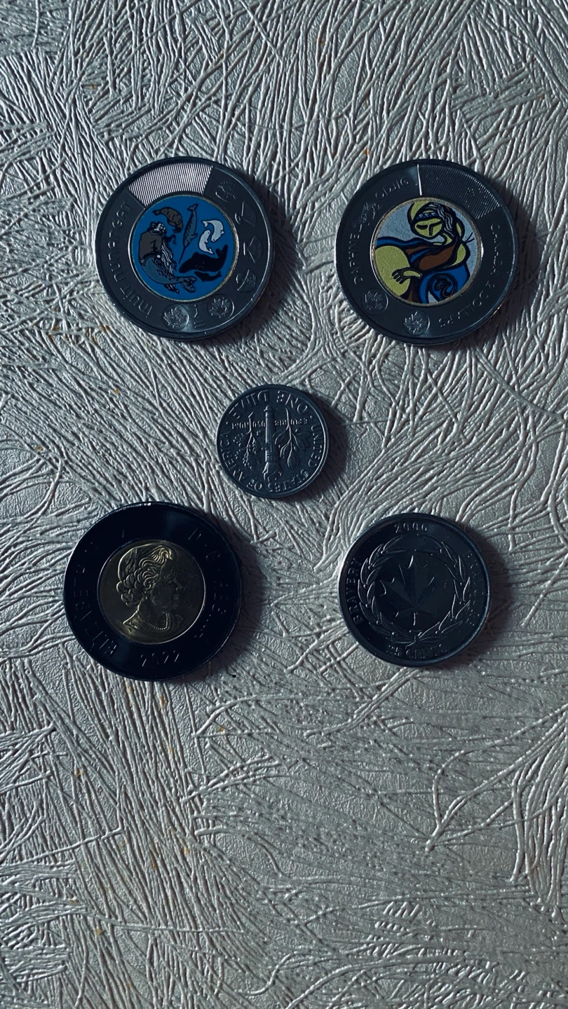 Assorted Canadian Coins