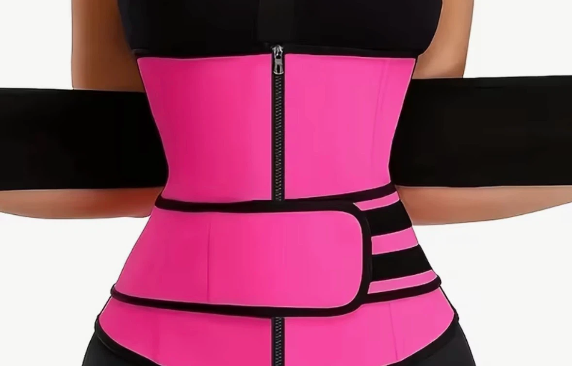 Pink and Black Waist Trainer Cincher - photo 2