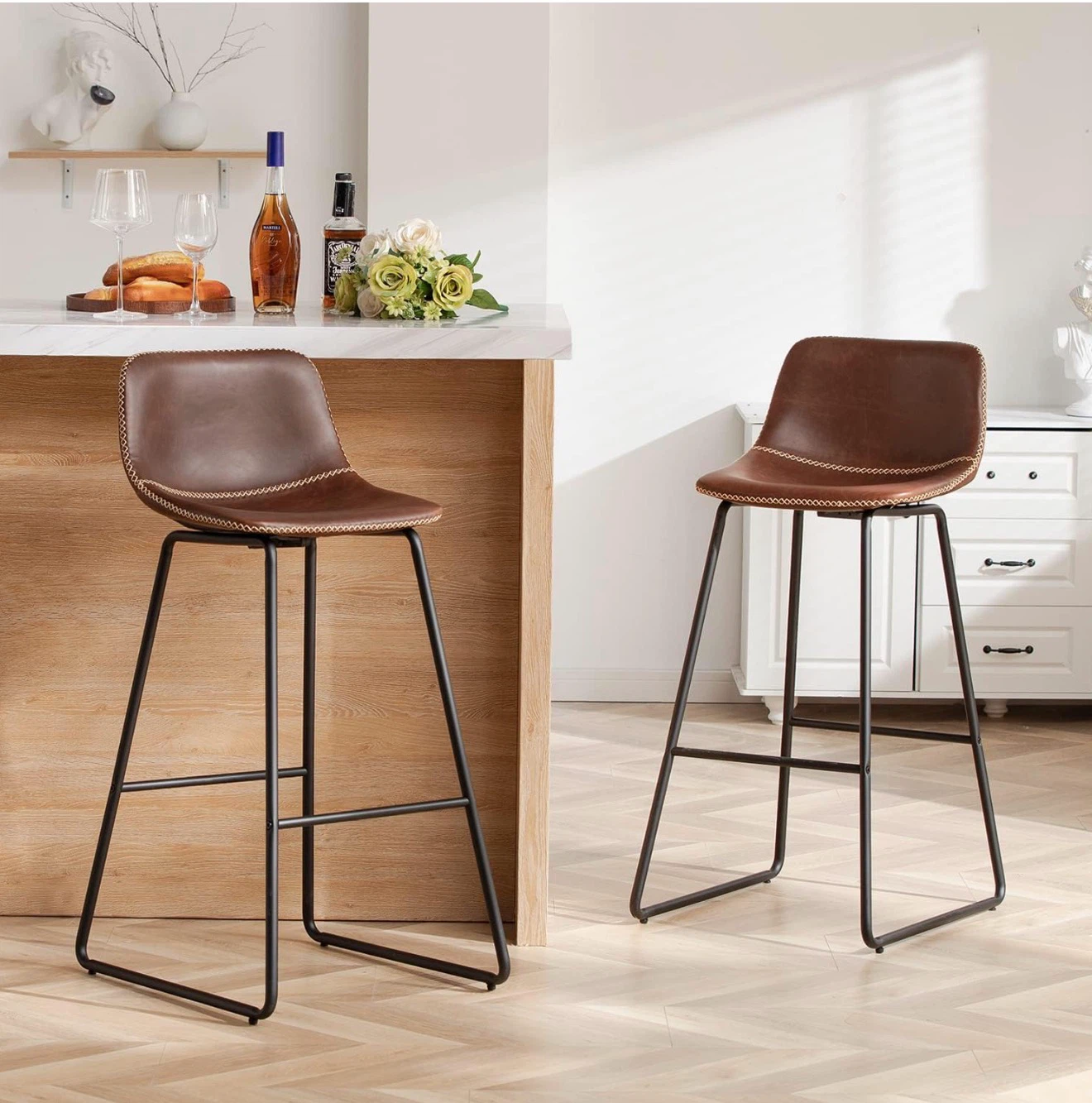 Brown Barstool 30" Seat Height set of 4