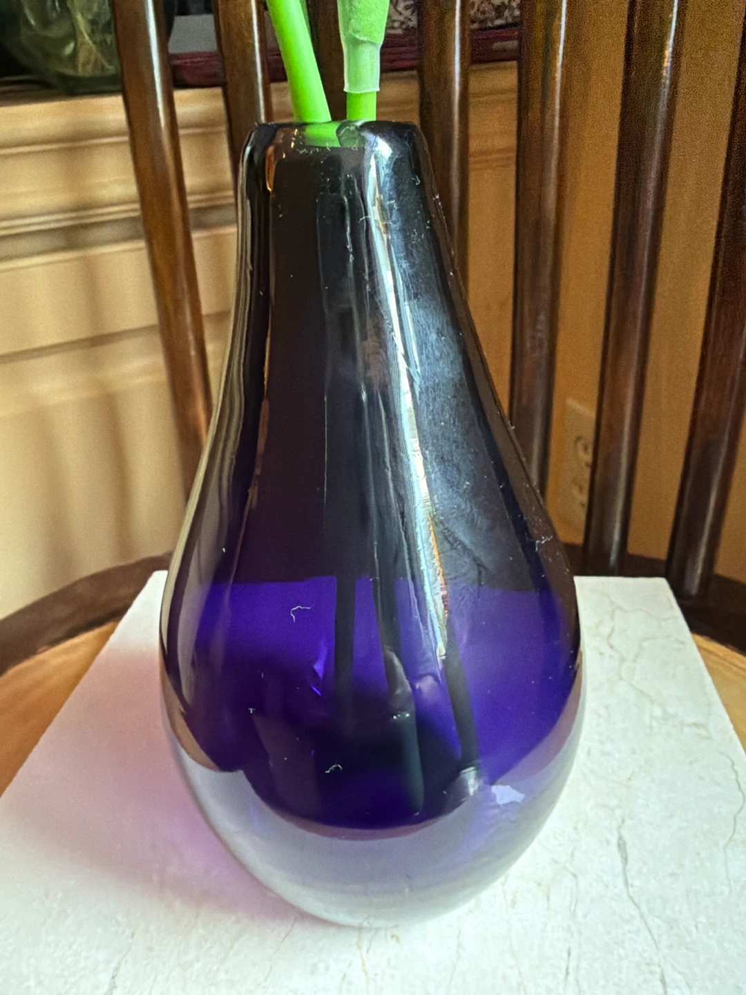 Pretty Purple Glass Vase - photo 2