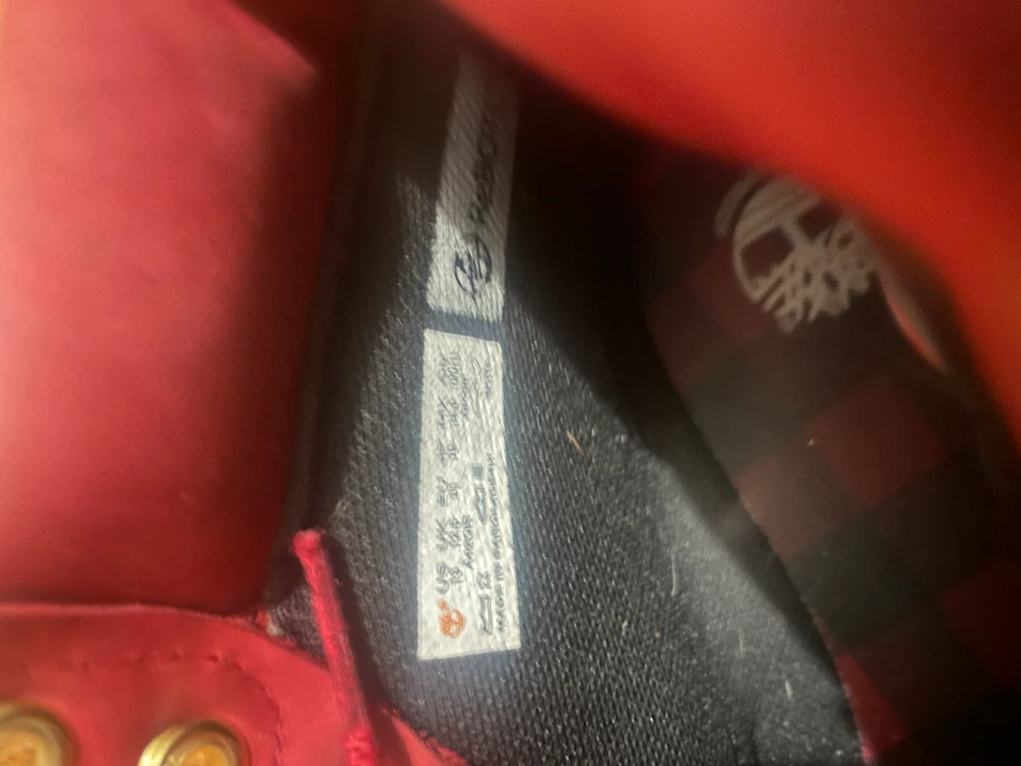 Timberland Red Boots - size 13 kids - photo 2