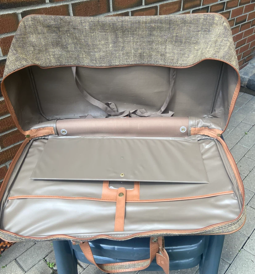 New RARE Tweed Samsonite Suitcase 26”L x 14.5”W x 7.5” - photo 2