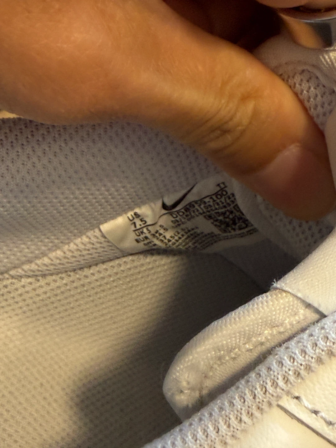 Nike Air Force 1 White Sneakers Size 7.5 - photo 4