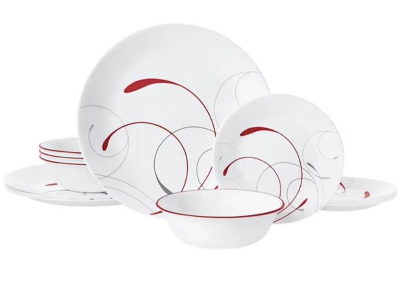 Corelle Splendor 12-Piece NEW Dinnerware Set Open Box
