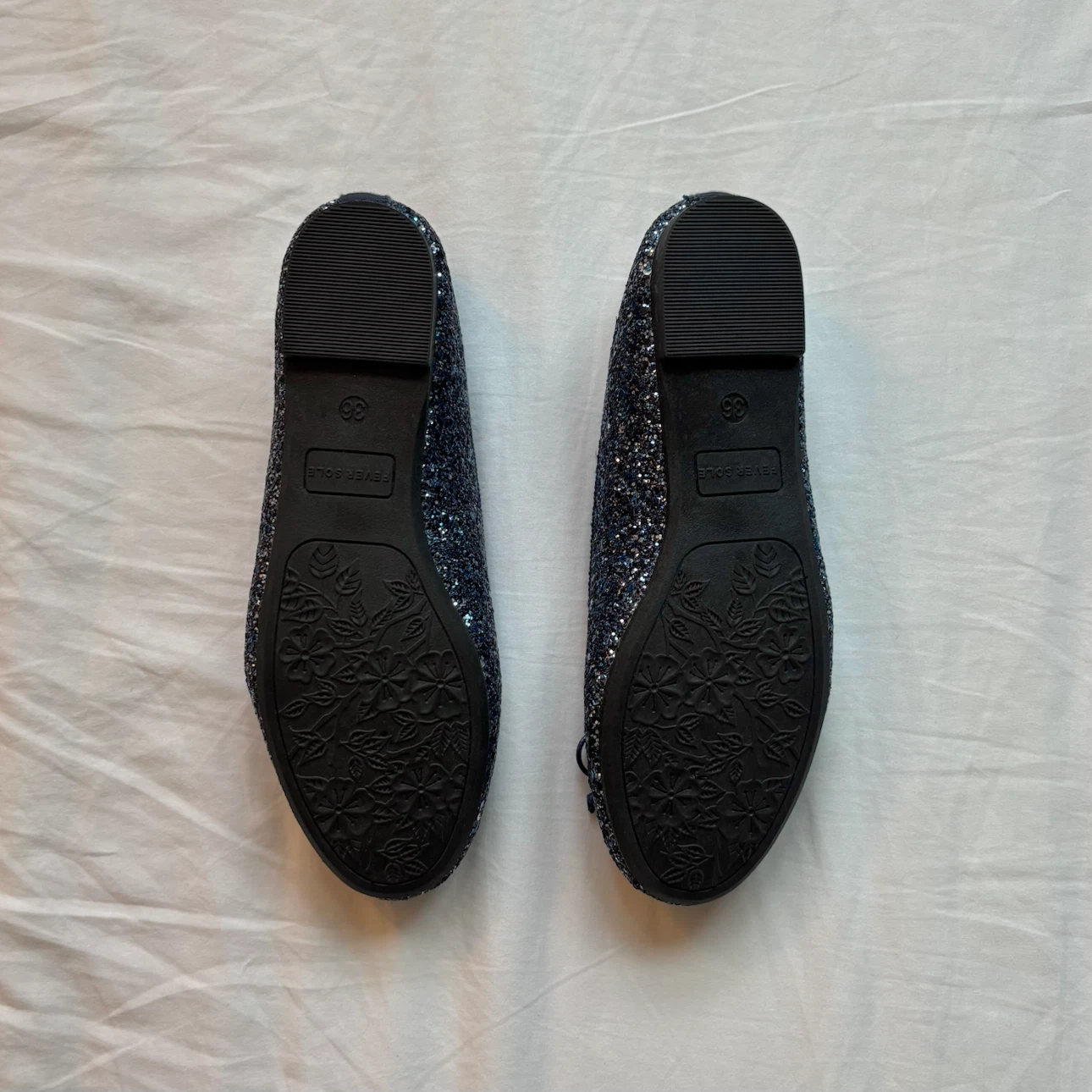 Glitter Ballet Flats - Sparkling Navy - photo 3