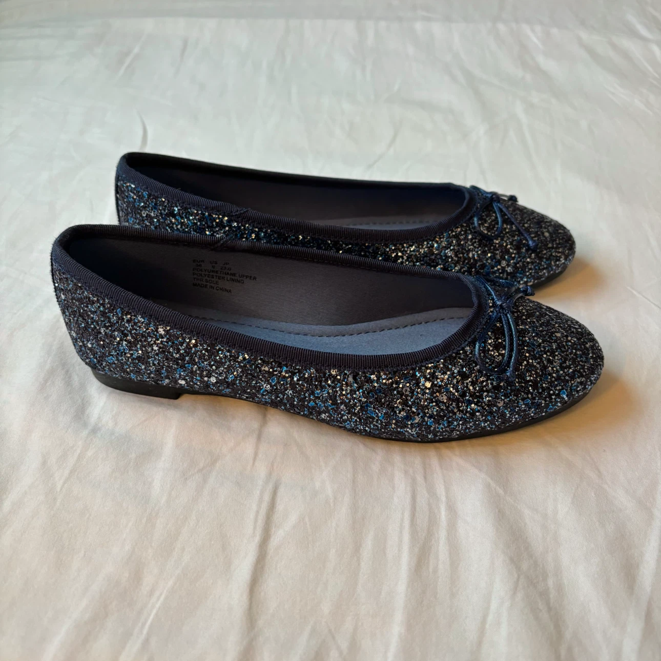 Glitter Ballet Flats - Sparkling Navy - photo 4