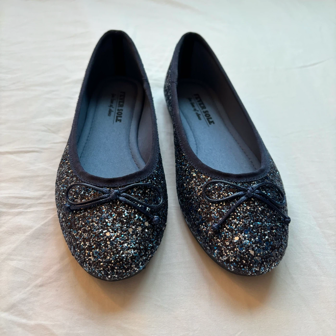 Glitter Ballet Flats - Sparkling Navy - photo 5