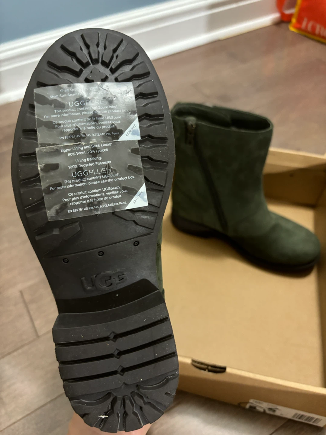 UGG Women's Boots Size 5 Green Suede - photo 3