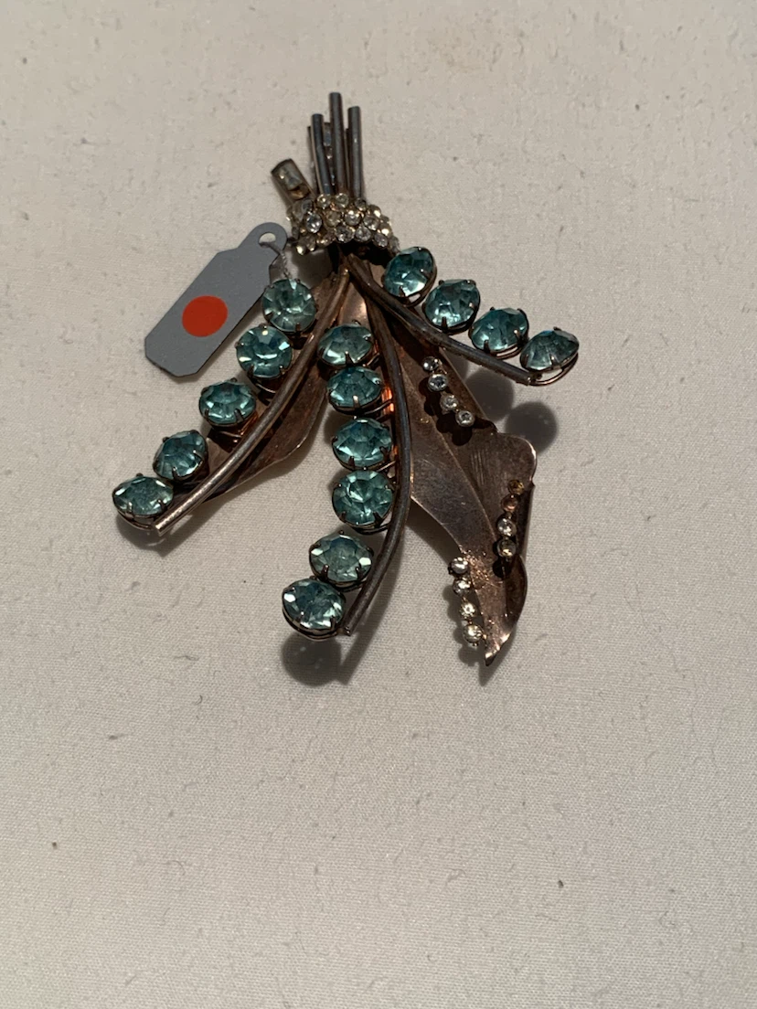 Sterling Silver Gemstone Brooch
