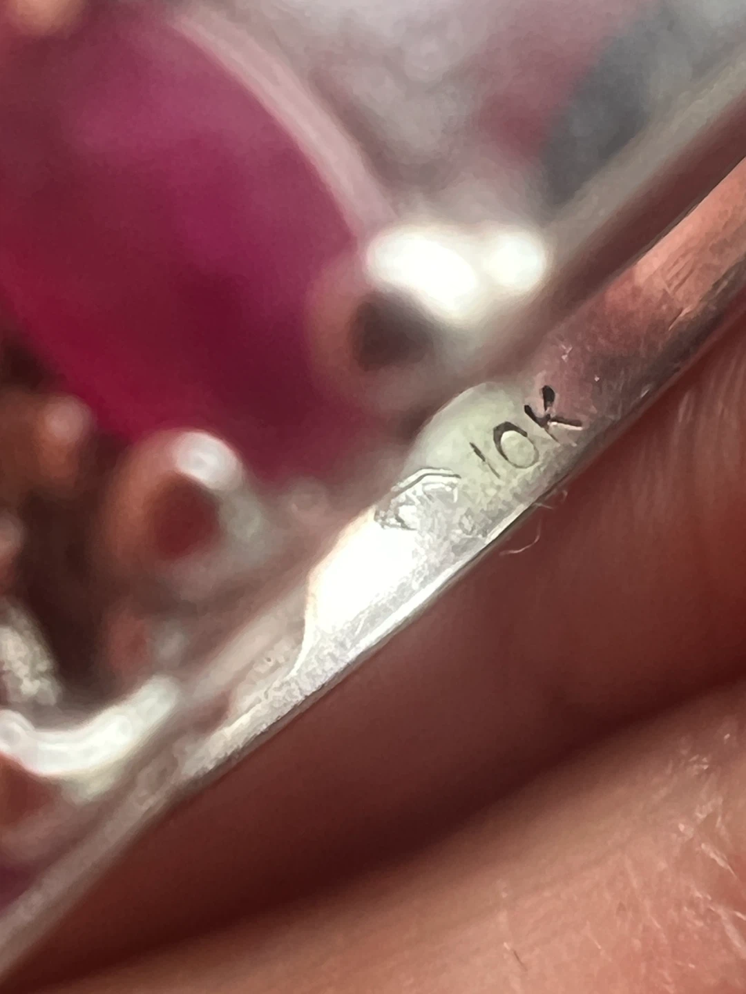 10K White Gold Ruby and Diamond Ring - photo 5