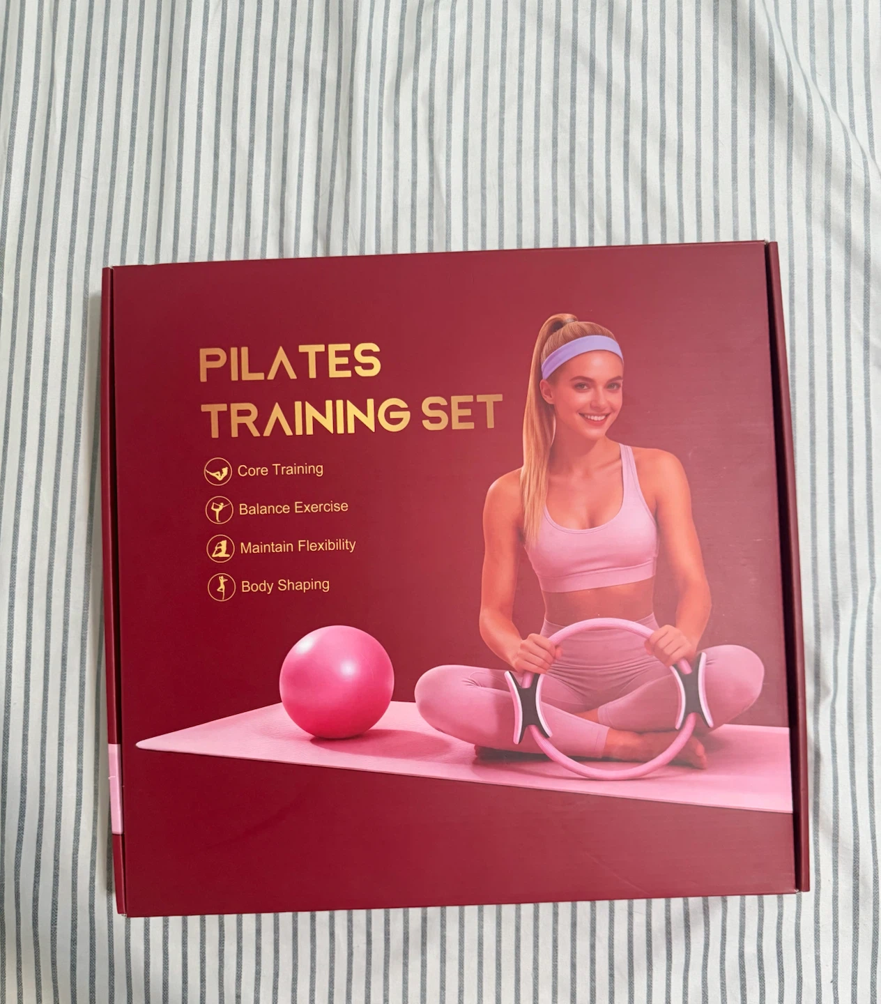 Pilates Training Set with Ring and Accessories