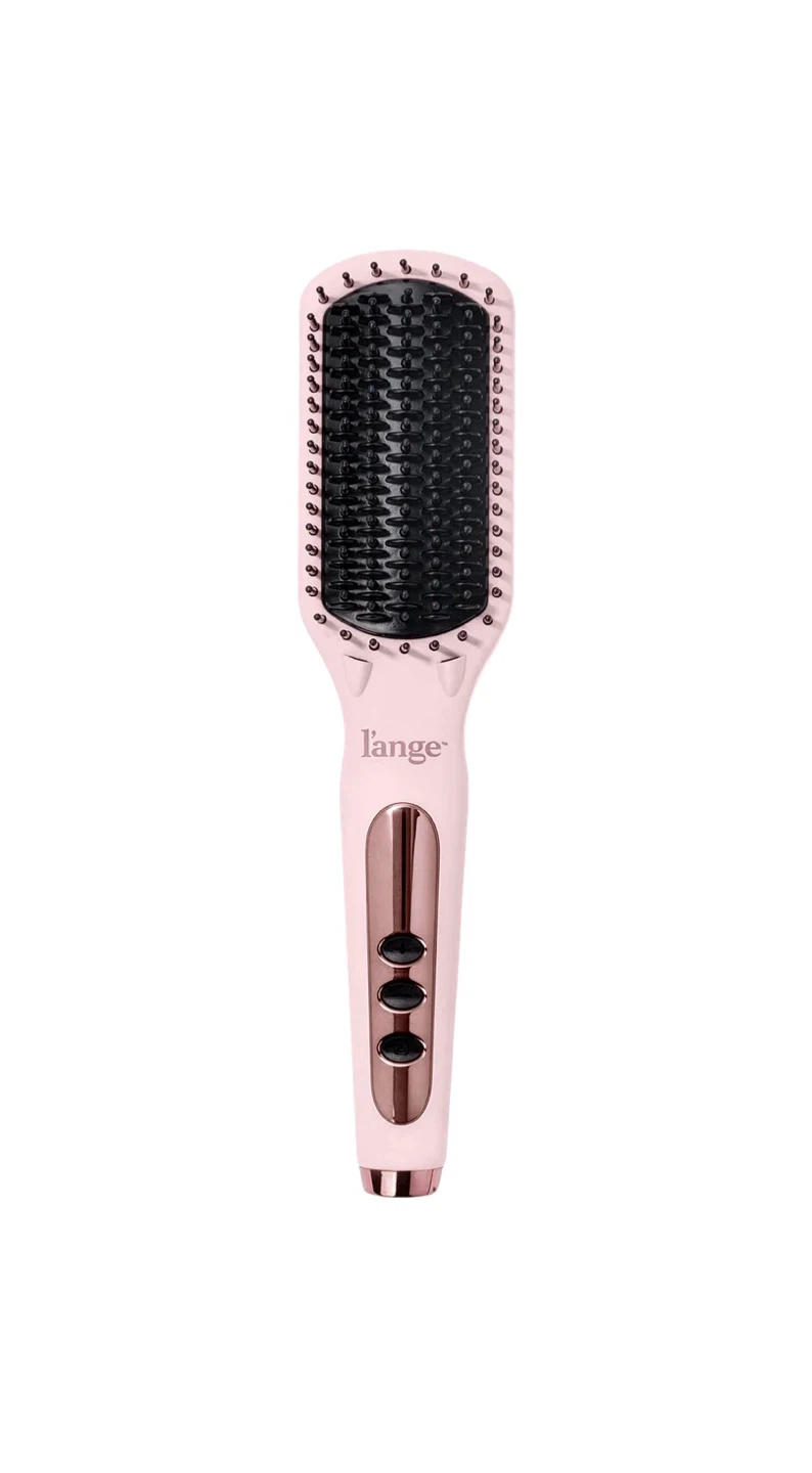 L'Ange Le Vite Ceramic Straightening Brush (Blush Pink)