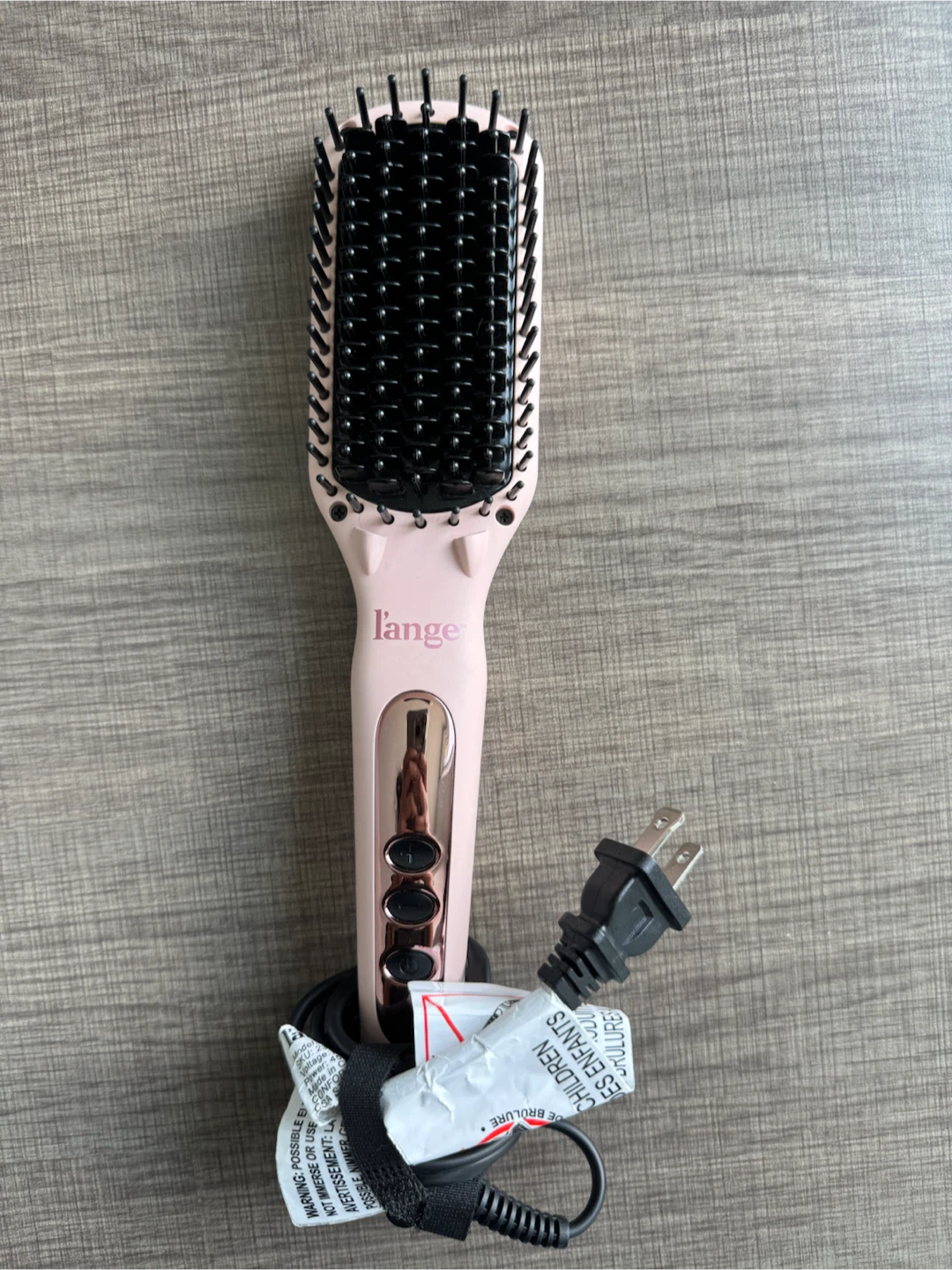 L'Ange Le Vite Ceramic Straightening Brush (Blush Pink) - photo 3