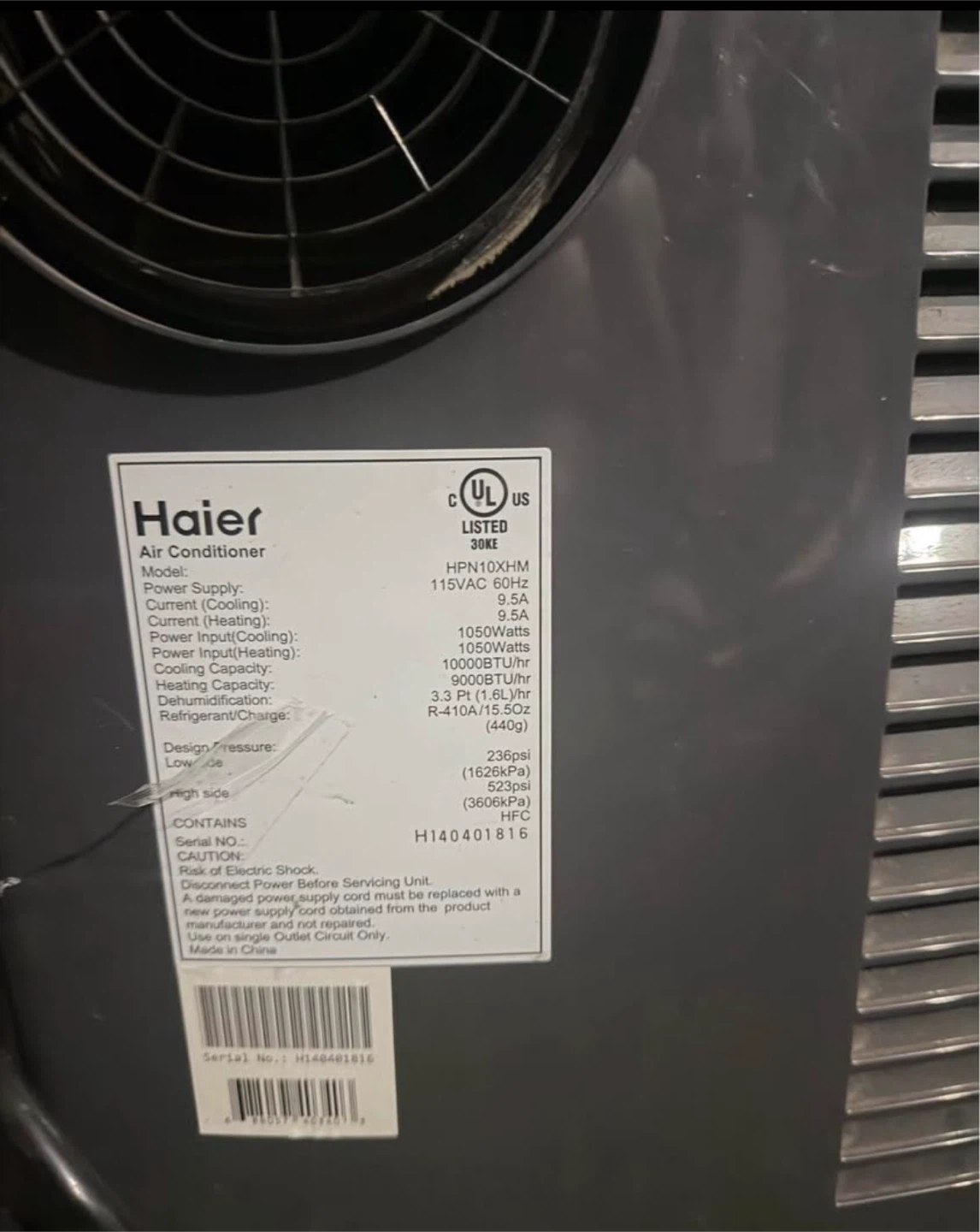 Haier Air Conditioner - photo 2