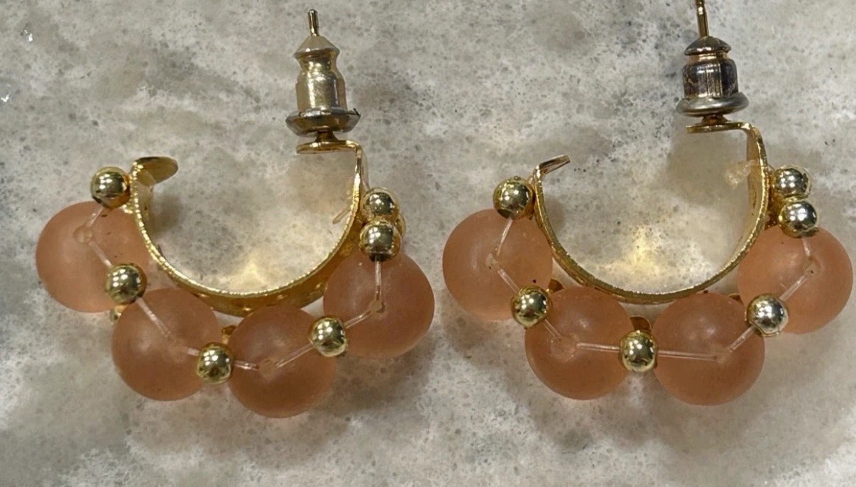 Beautiful Beaded Curved Stud Earrings ($5 each) - photo 5
