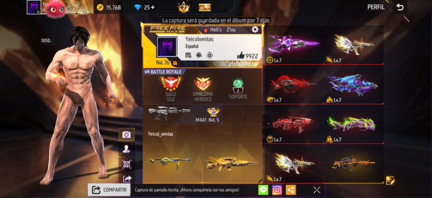 Free Fire Account for Sale