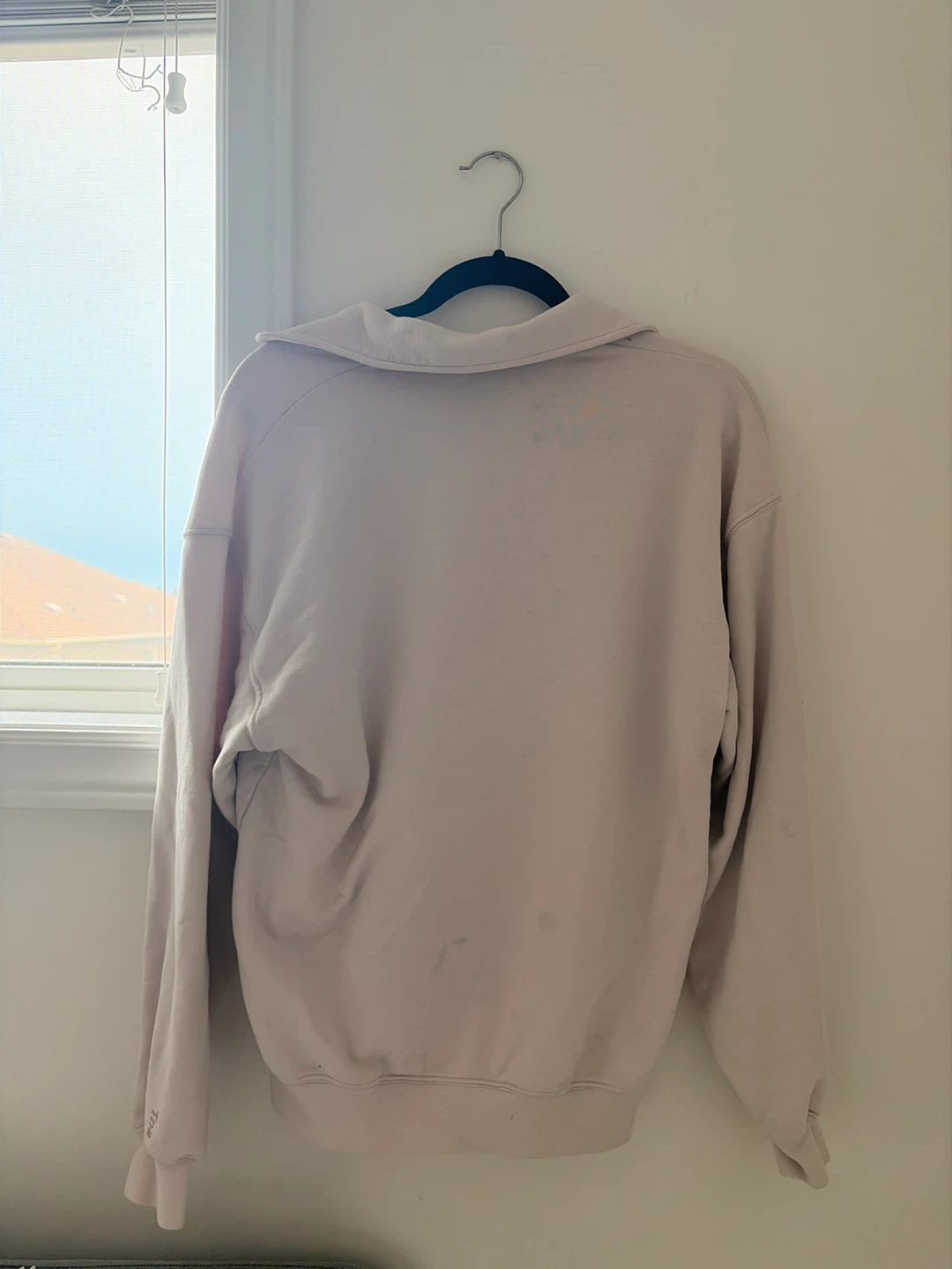 TNA (Aritzia) Pink Polo Pullover Sweatshirt | Size S - photo 2