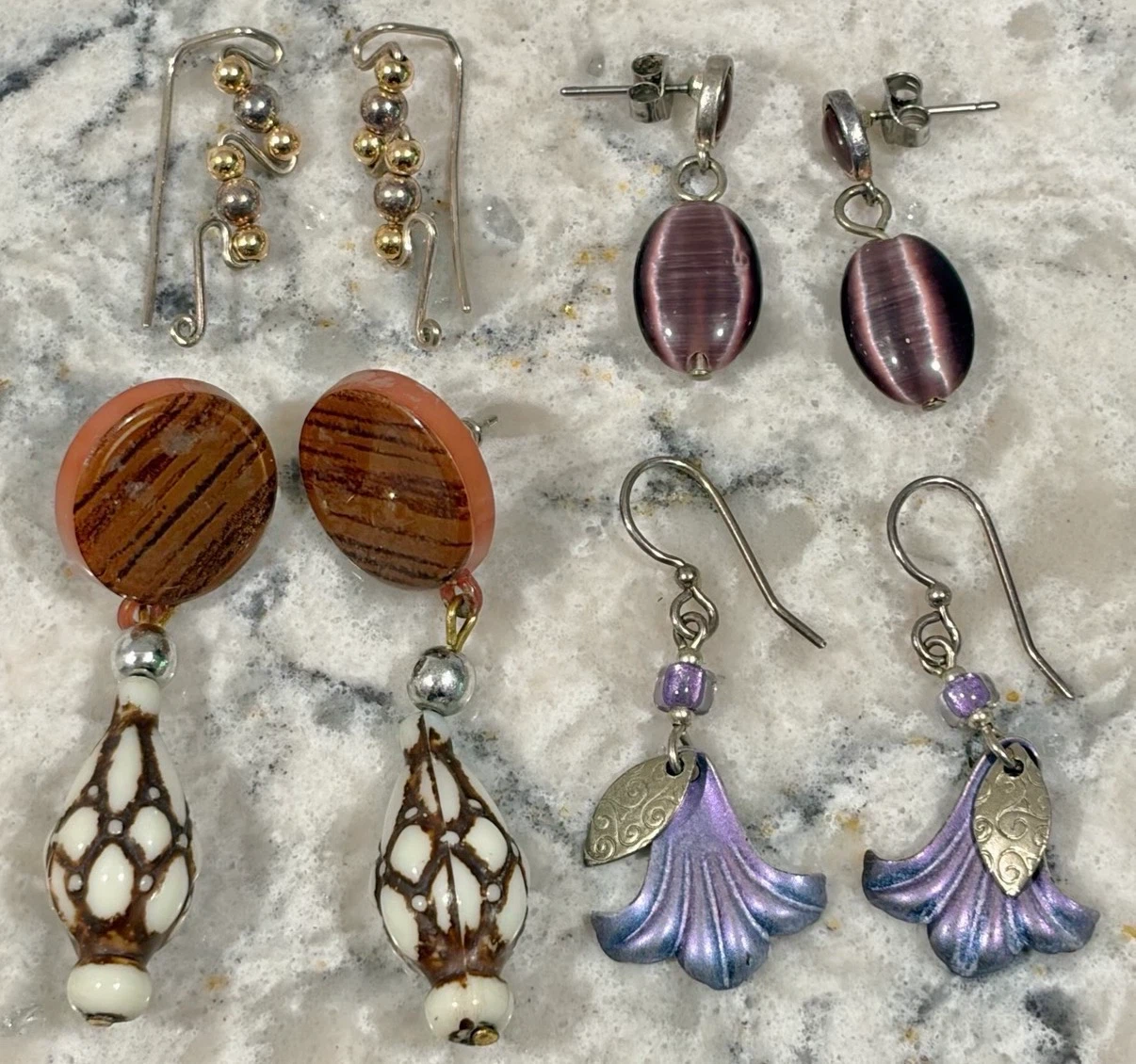 Variety of Gold/Silver Tone Earrings ($3 each/all 4 for $10)