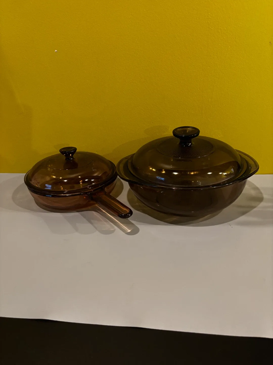 Vision Amber Glass Skillet with Lid