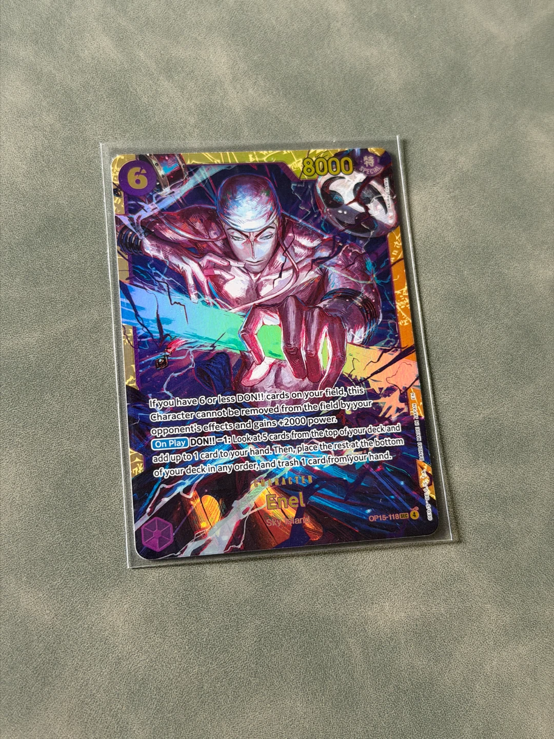 One Piece Card Game - Enel OP15-119 SR - photo 2