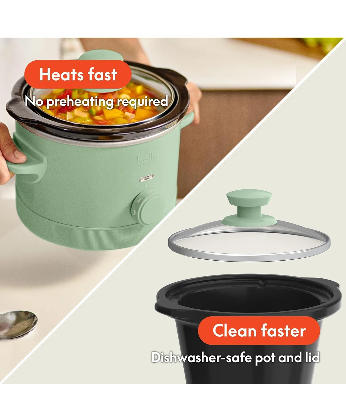 Bella 1.5 Quarter Slow Cooker - photo 4