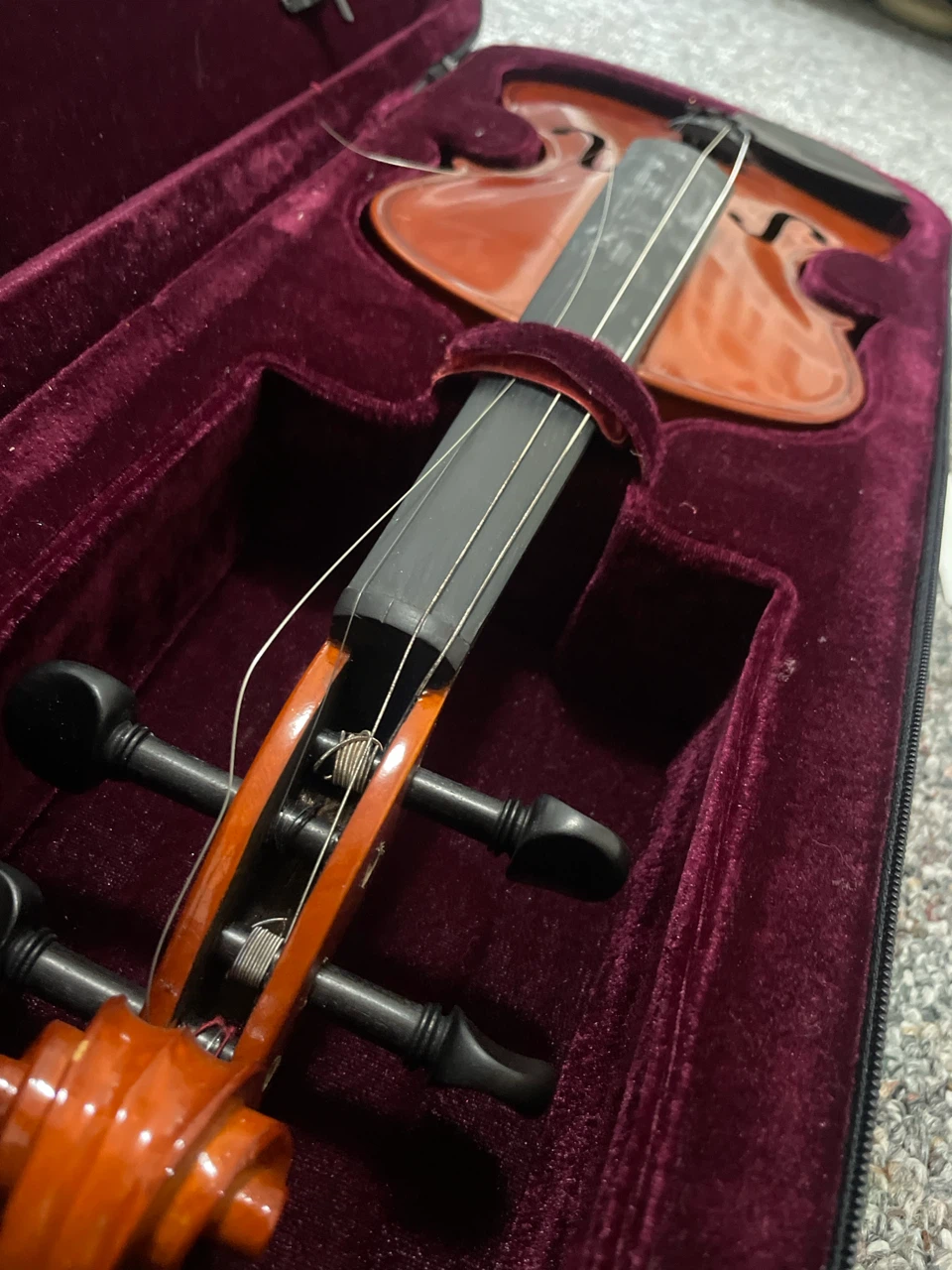 Violin with Case and Extra Strings