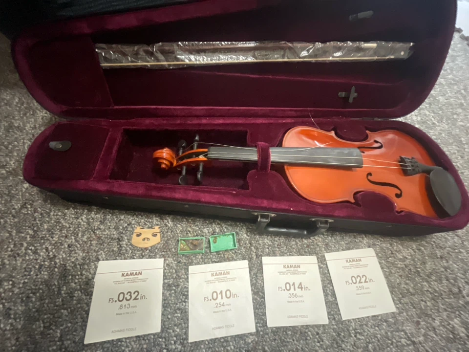 Violin with Case and Extra Strings - photo 2