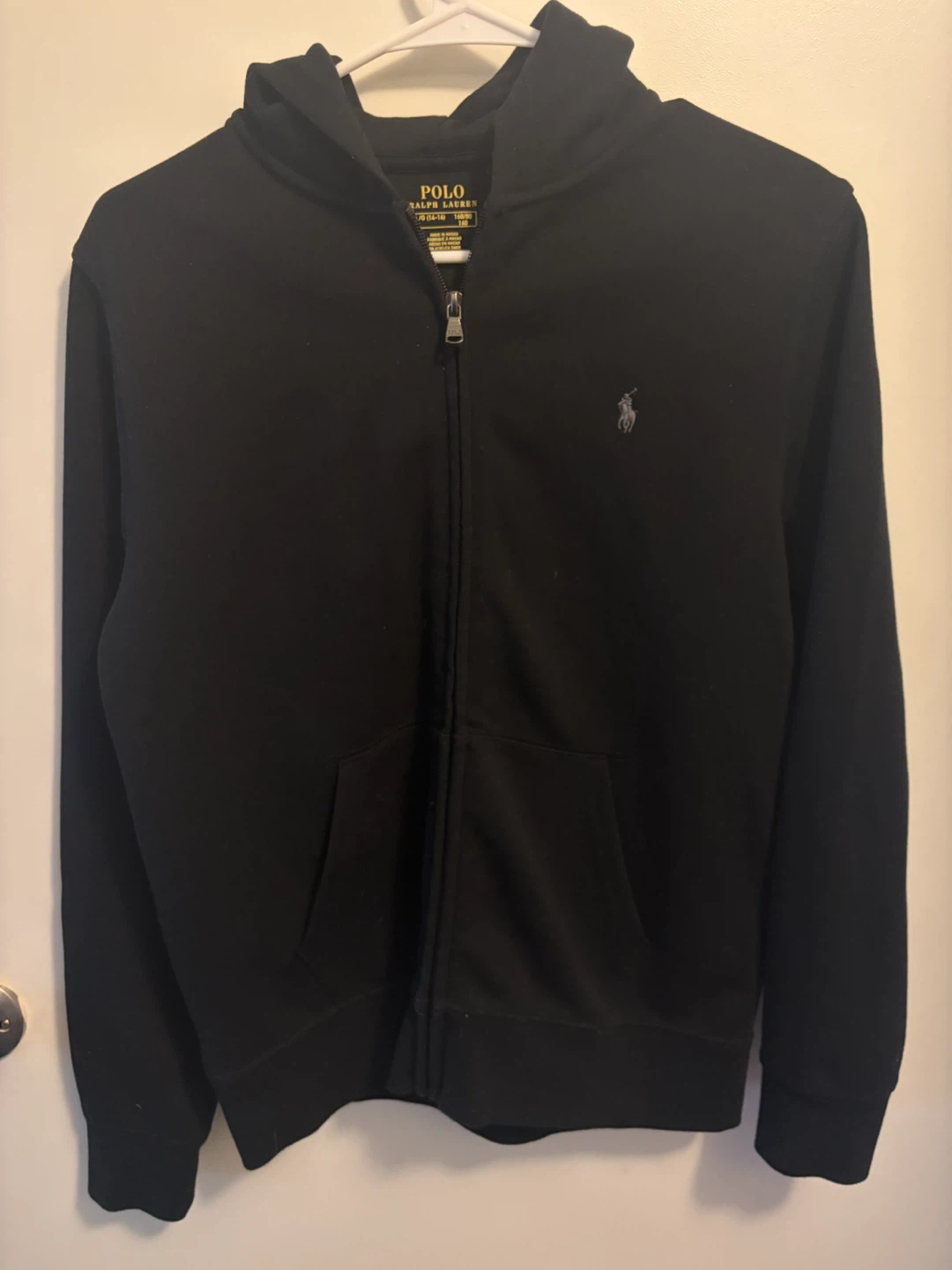 Polo Ralph Lauren Double-Knit Full-Zip Hoodie - Black