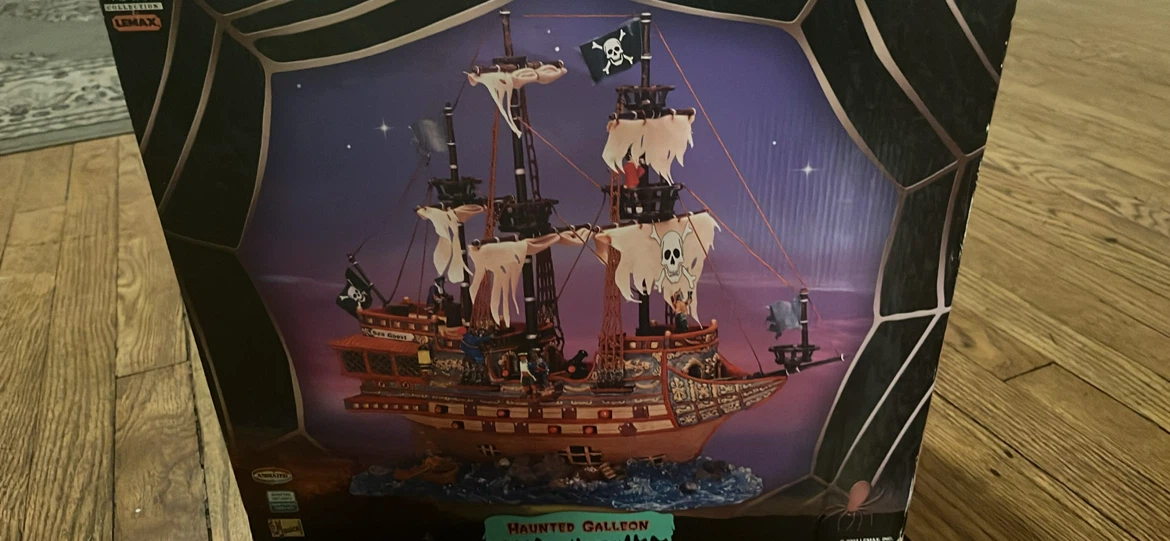 Lemax Spooky Town Haunted Galleon Animated Musical