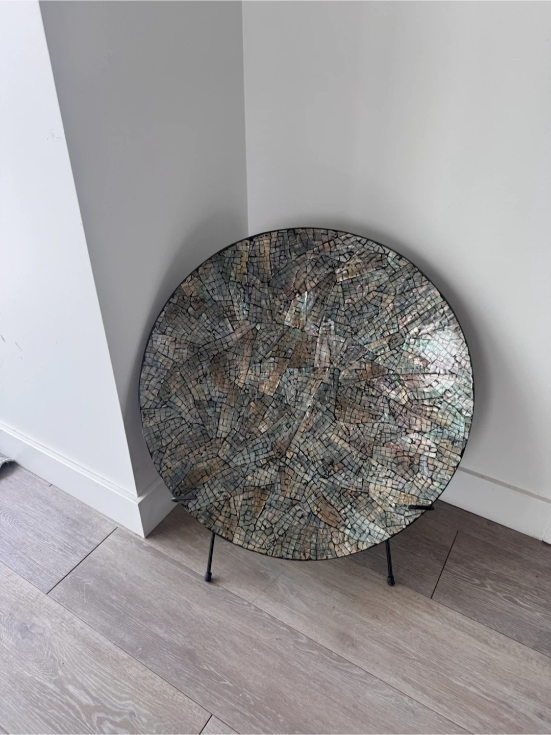 Elegant Mosaic Decorative Plate with Metal Stand ✨ - photo 2