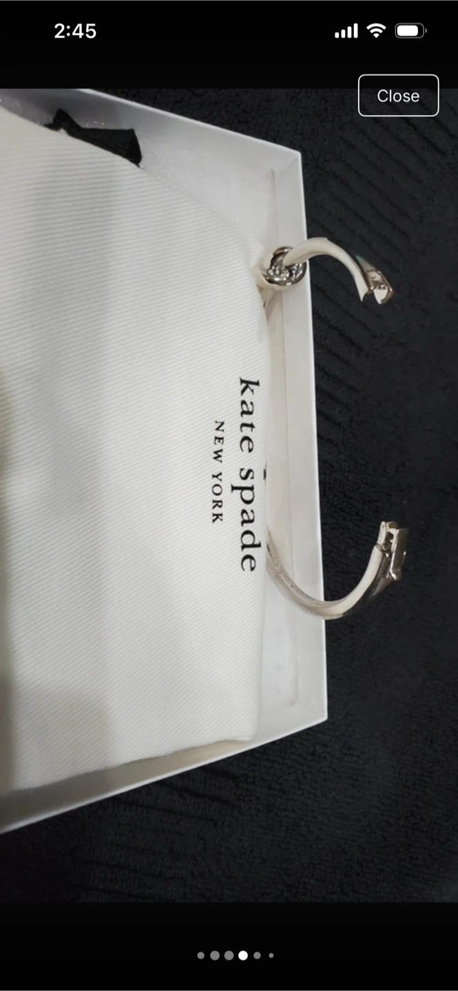 Kate Spade New York Silver Tone Knot Bangle Bracelet - photo 3