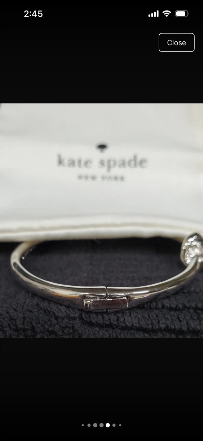 Kate Spade New York Silver Tone Knot Bangle Bracelet - photo 5