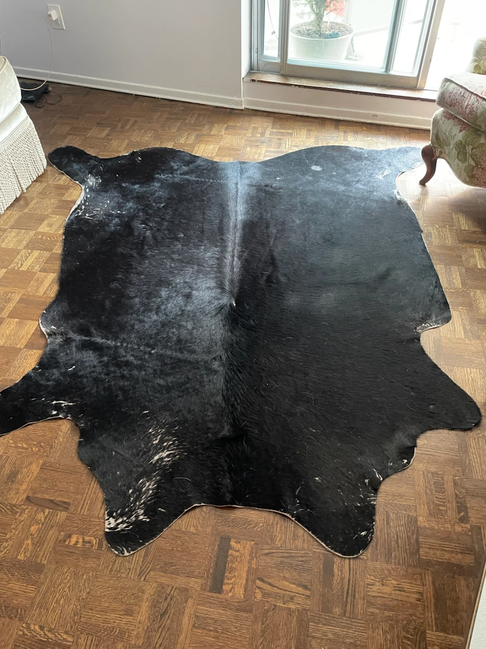 Black and White Cowhide Rug