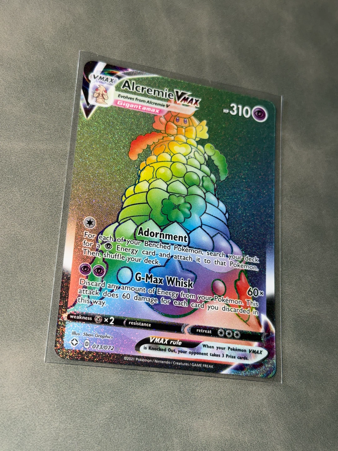 Alcremie VMAX Gigantamax Pokémon Card