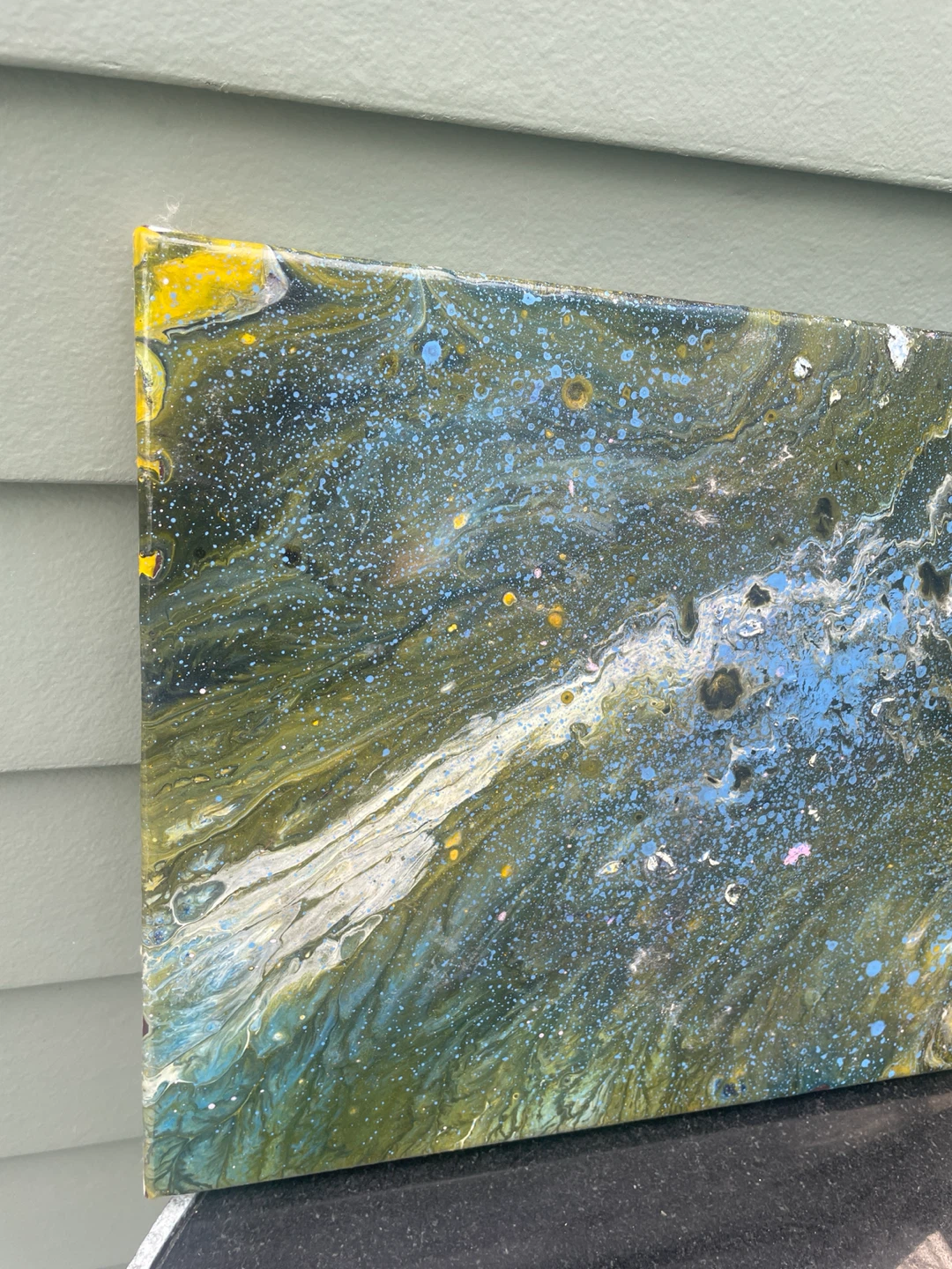 Abstract Acrylic Pour Painting Cosmic Nebula Galaxy - photo 3