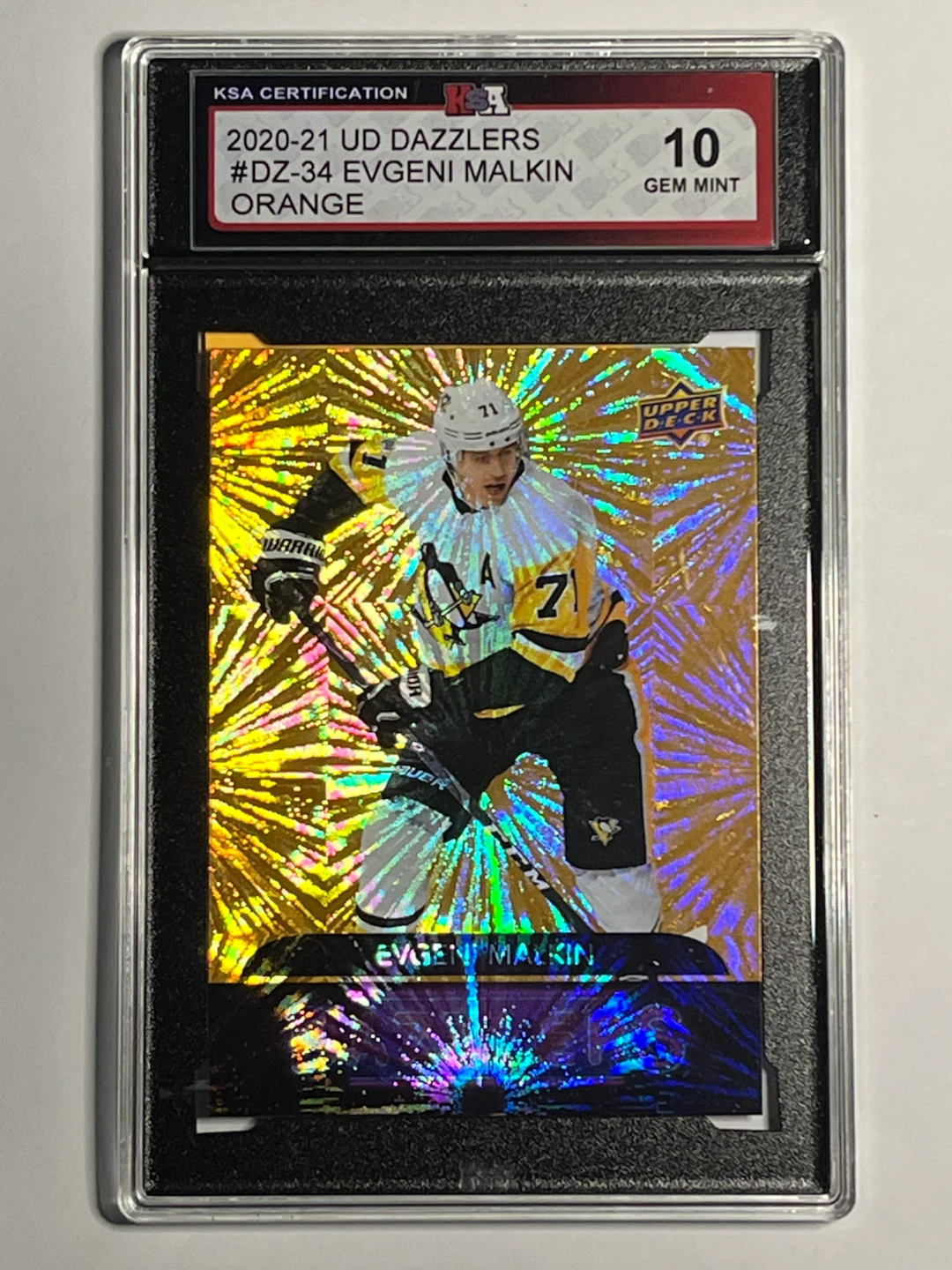 2020-21 Upper Deck Evgeni Malkin UD Dazzlers #DZ-34 Gem Mint 10