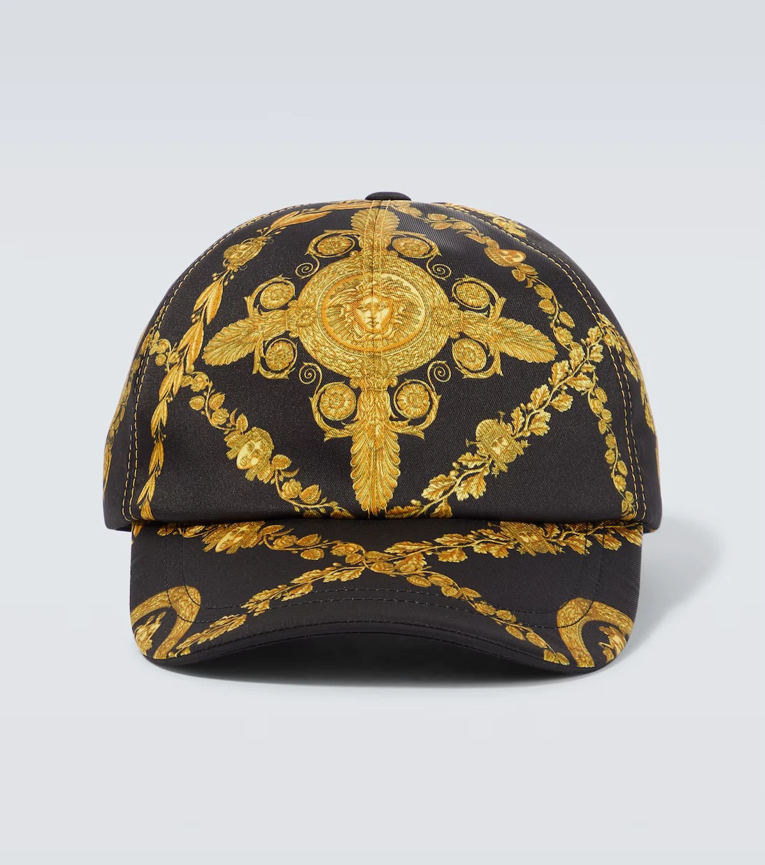 Versace Black Gold Medusa Print Baseball Cap - photo 2