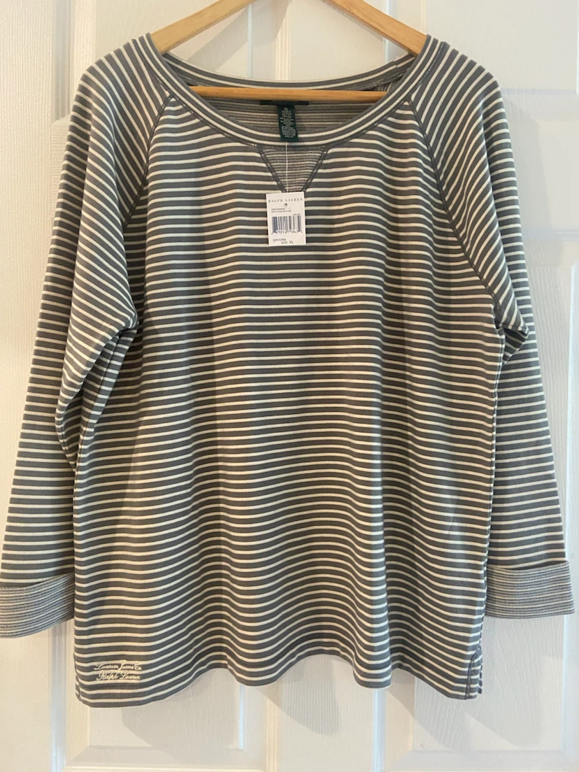 New XL Ladies Ralph Lauren Striped Top