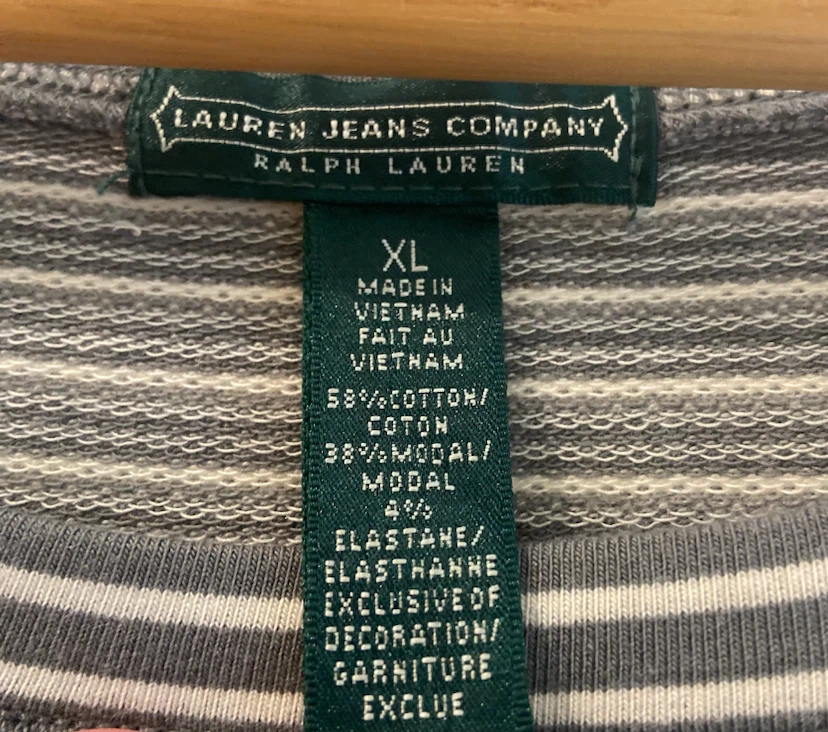 New XL Ladies Ralph Lauren Striped Top - photo 2