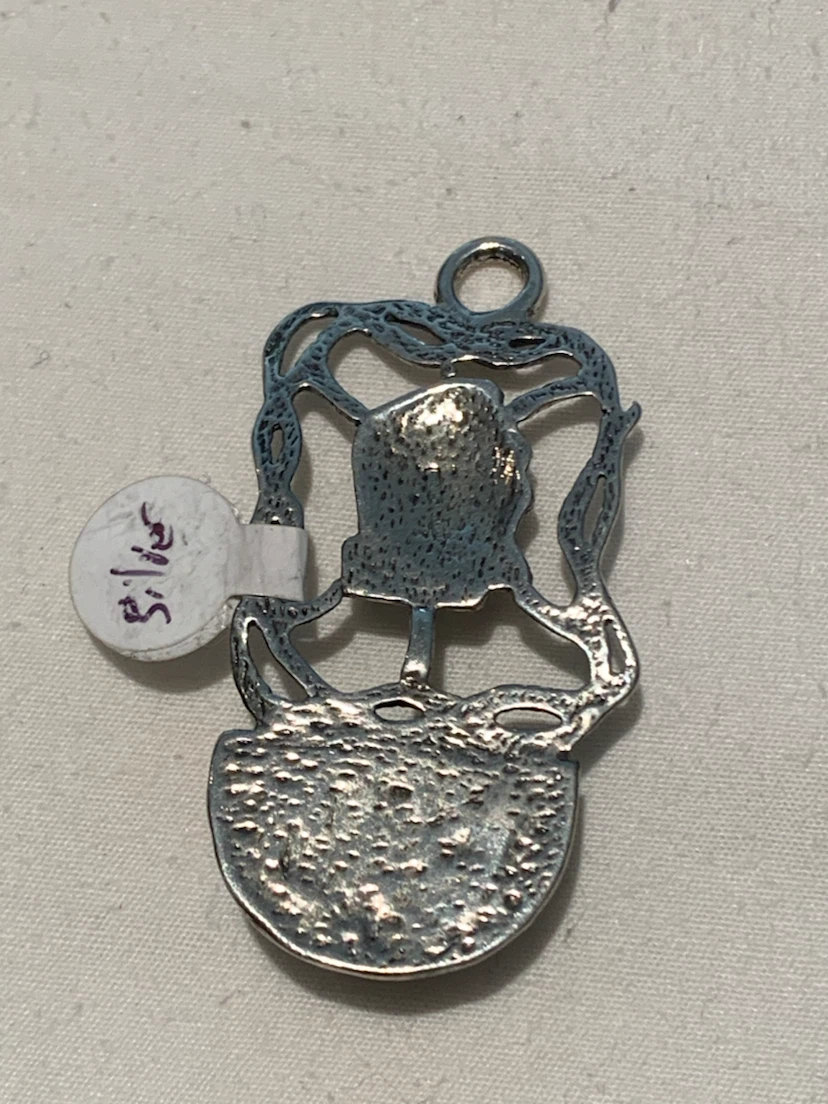 Silver Locket Charm with Portrait - photo 2