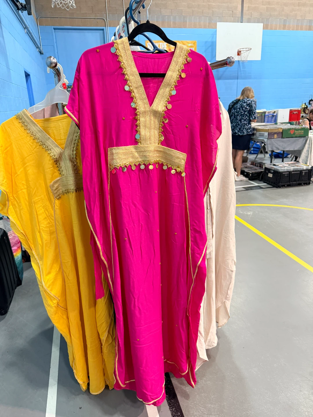 Kaftan Dress with Gold Embroidery - photo 2