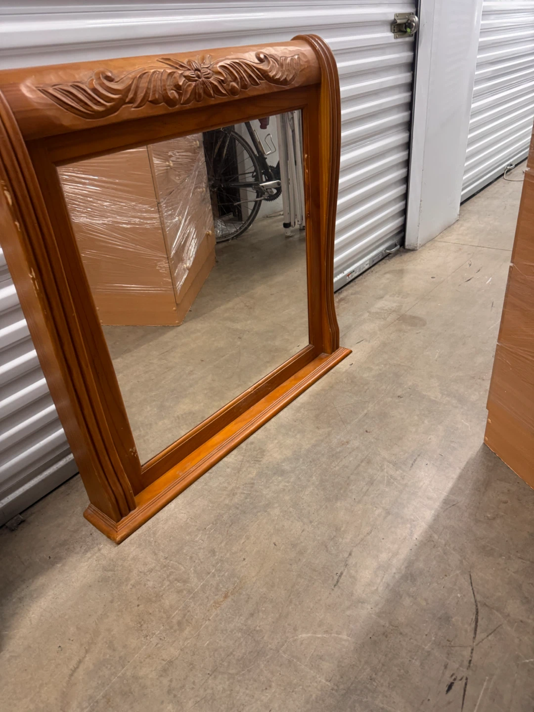 Ornate Wood Framed Mirror - photo 2