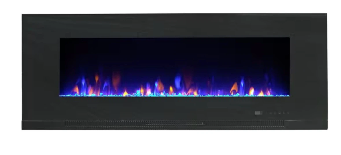 Black Electric Fireplace