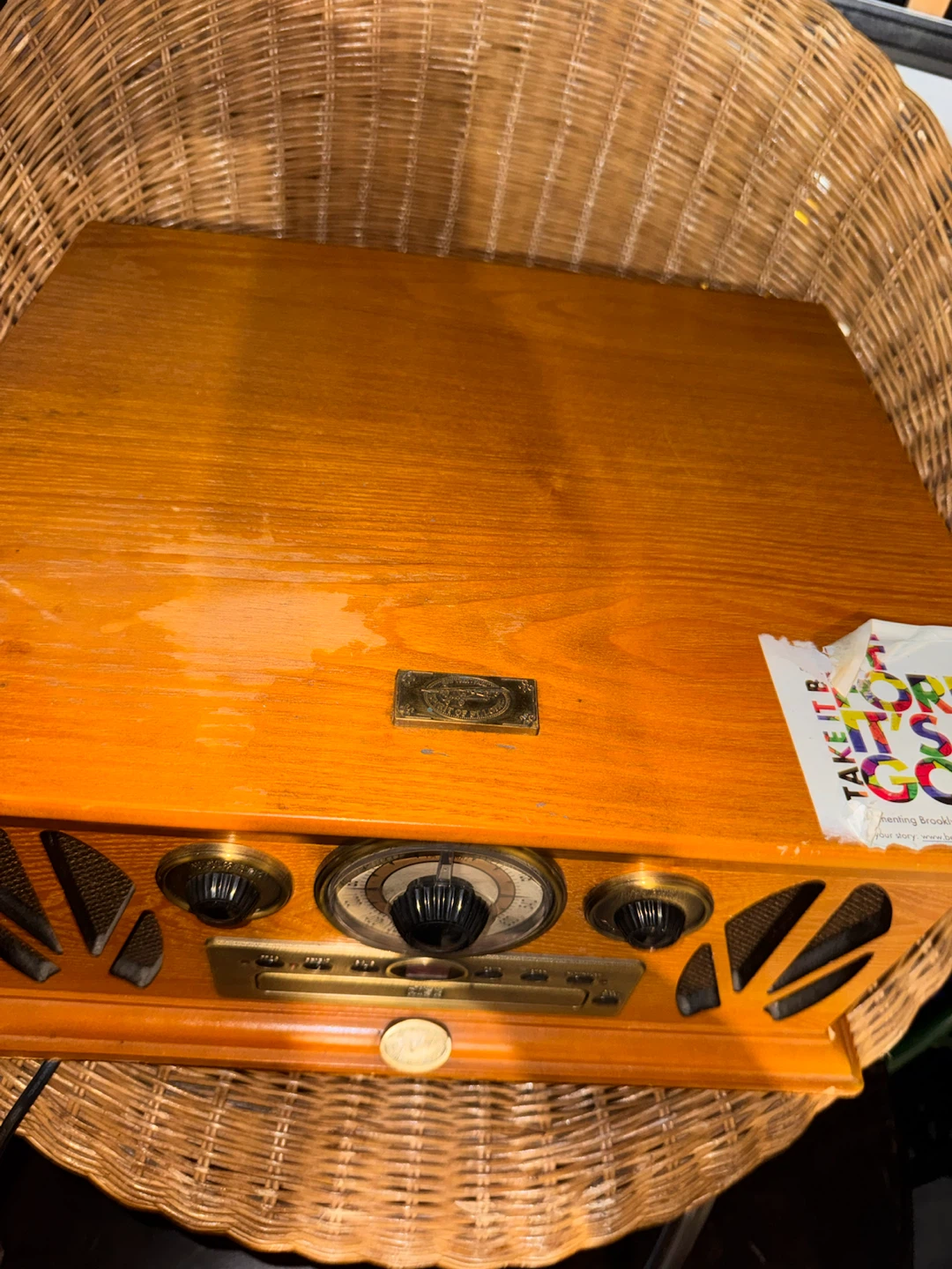Record Player with CD Player and Radio - photo 3