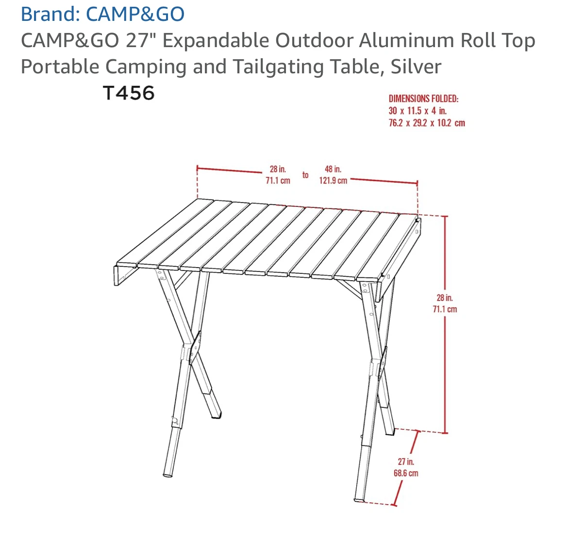 Packable Roll-top Camping table - photo 4