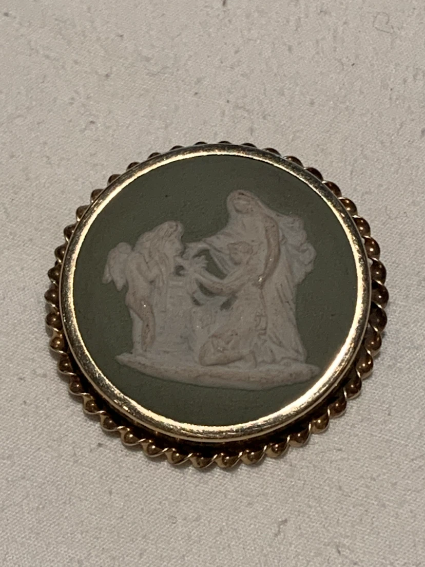 Vintage Jasperware Brooch