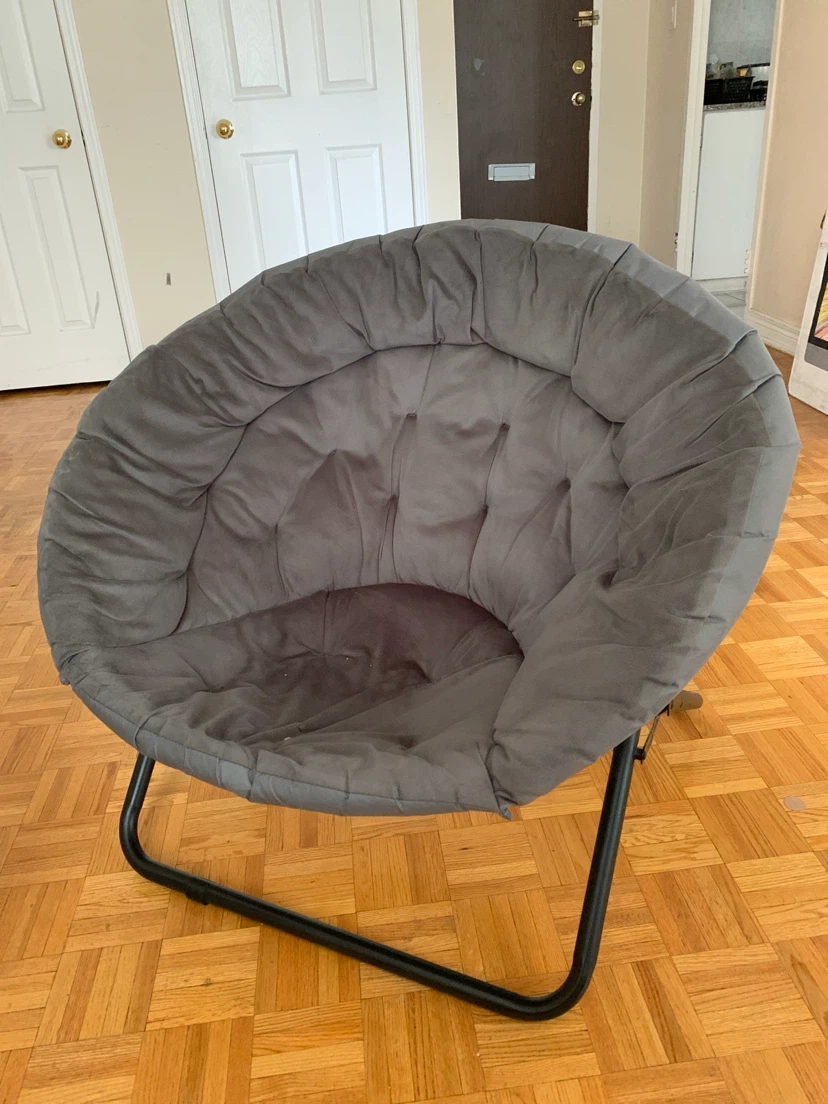 Grey Saucer Chair